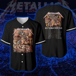 Metallica M72 World Tour Baseball Jersey June 29 2025 Tonight In Denver Concert Empower Field At Mile High - Fadebrick.com