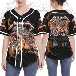 Metallica M72 World Tour Baseball Jersey June 29 2025 Tonight In Denver Concert Empower Field At Mile High 3 - Fadebrick.com