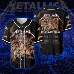 Metallica M72 World Tour Baseball Jersey June 29 2025 Tonight In Denver Concert Empower Field At Mile High - Fadebrick.com