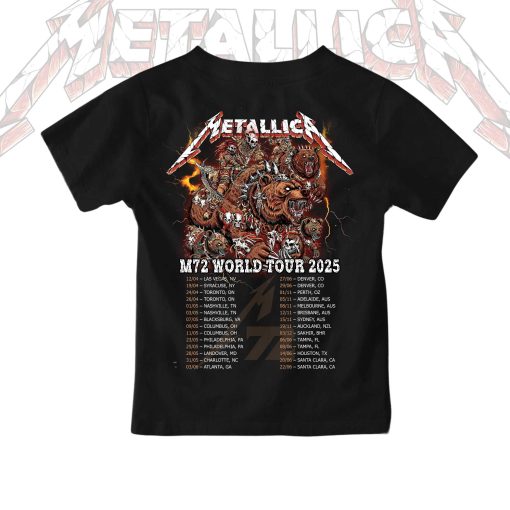 Metallica M72 World Tour Kids Concert T Shirt June 27 2025 Tonight In Denver At Empower Field 2 - Fadebrick.com
