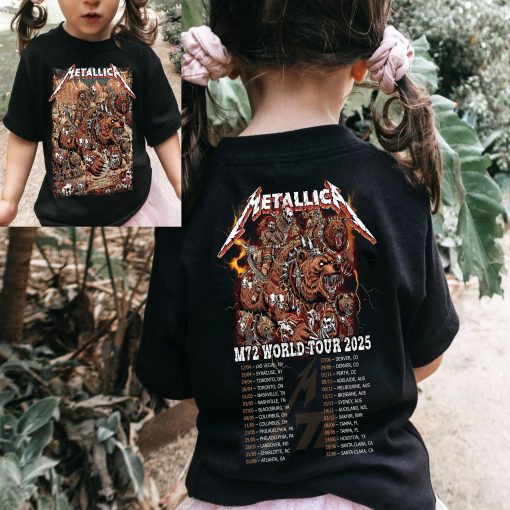 Metallica M72 World Tour Kids Concert T Shirt June 27 2025 Tonight In Denver At Empower Field 3 - Fadebrick.com