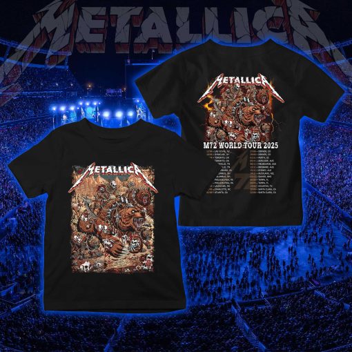 Metallica M72 World Tour Kids Concert T Shirt June 27 2025 Tonight In Denver At Empower Field - Fadebrick.com
