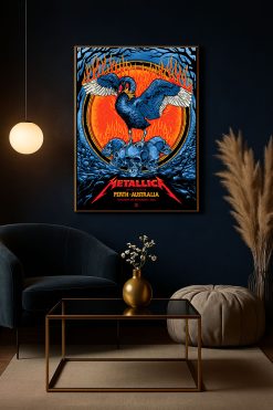Metallica M72 Tour Optus Stadium, Perth 2025 Canvas Poster (nov 1st Tour Merch) 2 - Fadebrick.com