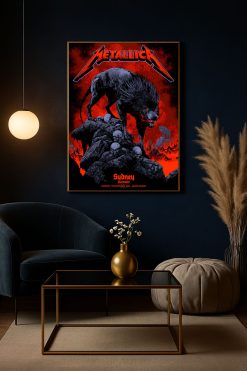 Metallica M72 Tour Accor Stadium Sydney 2025 Canvas Poster Nov 15th Merch Art 3 - Fadebrick.com