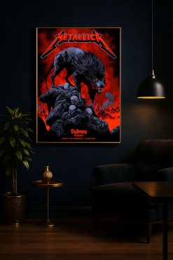 Metallica M72 Tour Accor Stadium Sydney 2025 Canvas Poster Nov 15th Merch Art 4 - Fadebrick.com