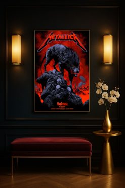 Metallica M72 Tour Accor Stadium Sydney 2025 Canvas Poster Nov 15th Merch Art 5 - Fadebrick.com