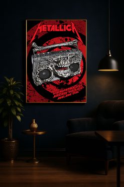Metallica M72 Tour Adelaide Oval Australia 2025 Canvas Poster Nov 5th Merch Art 4 - Fadebrick.com