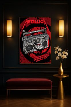 Metallica M72 Tour Adelaide Oval Australia 2025 Canvas Poster Nov 5th Merch Art 5 - Fadebrick.com