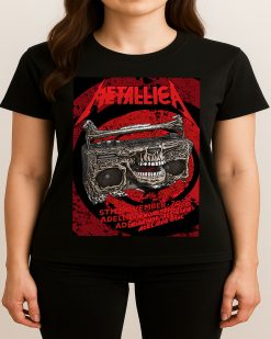 Metallica M72 Tour Adelaide Oval Australia 2025 Unisex T Shirt Nov 5th Merch 3 - Fadebrick.com