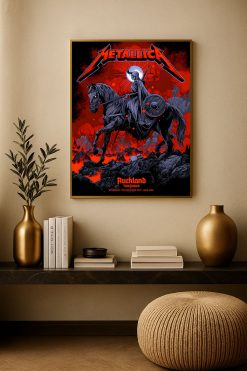 Metallica M72 Tour: Eden Park, Auckland 2025 Canvas Poster (nov 19th Merch Art) - Fadebrick.com