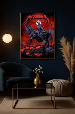 Metallica M72 Tour: Eden Park, Auckland 2025 Canvas Poster (nov 19th Merch Art) - Fadebrick.com
