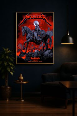 Metallica M72 Tour: Eden Park, Auckland 2025 Canvas Poster (nov 19th Merch Art) - Fadebrick.com