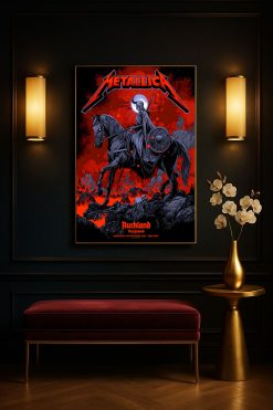 Metallica M72 Tour: Eden Park, Auckland 2025 Canvas Poster (nov 19th Merch Art) - Fadebrick.com