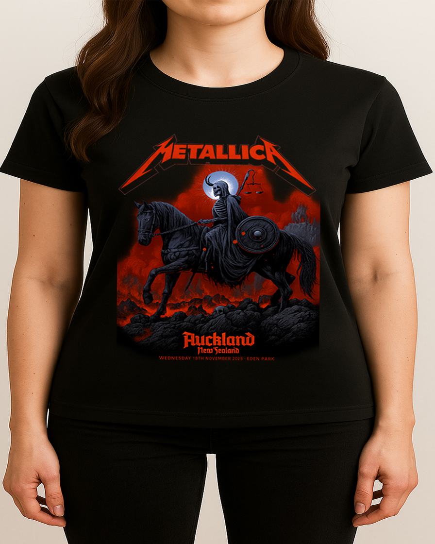 Metallica M72 Tour: Eden Park, Auckland 2025 Unisex T Shirt (nov 19th Merch) - Fadebrick.com