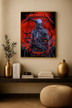 Metallica M72 Tour Marvel Stadium Melbourne 2025 Canvas Poster Nov 8th Merch Art - Fadebrick.com