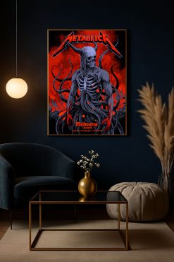 Metallica M72 Tour Marvel Stadium Melbourne 2025 Canvas Poster Nov 8th Merch Art 3 - Fadebrick.com