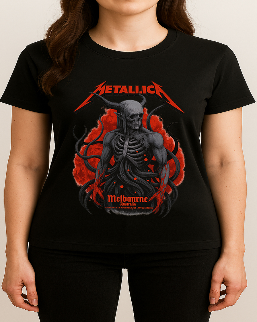 Metallica M72 Tour Marvel Stadium Melbourne 2025 Unisex T Shirt Nov 8th Merch 3 - Fadebrick.com