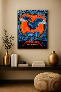Metallica M72 Tour Optus Stadium Perth 2025 Canvas Poster Nov 1st Tour Merch 2 - Fadebrick.com