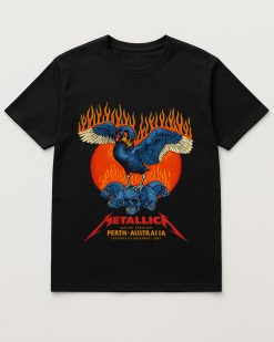 Metallica M72 Tour Perth Australia 2025 Unisex T Shirt Nov 1st Optus Stadium - Fadebrick.com