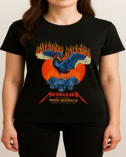Metallica M72 Tour Perth Australia 2025 Unisex T Shirt Nov 1st Optus Stadium 3 - Fadebrick.com