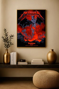 Metallica M72 Tour Suncorp Stadium Brisbane 2025 Canvas Poster Nov 12th Merch Art 1 - Fadebrick.com