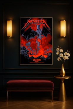 Metallica M72 Tour Suncorp Stadium Brisbane 2025 Canvas Poster Nov 12th Merch Art 5 - Fadebrick.com