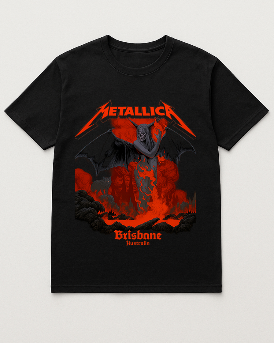 Metallica M72 Tour Suncorp Stadium Brisbane 2025 Unisex T Shirt Nov 12th Merch 1 - Fadebrick.com