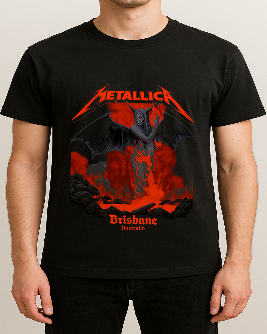 Metallica M72 Tour Suncorp Stadium Brisbane 2025 Unisex T Shirt Nov 12th Merch 2 - Fadebrick.com