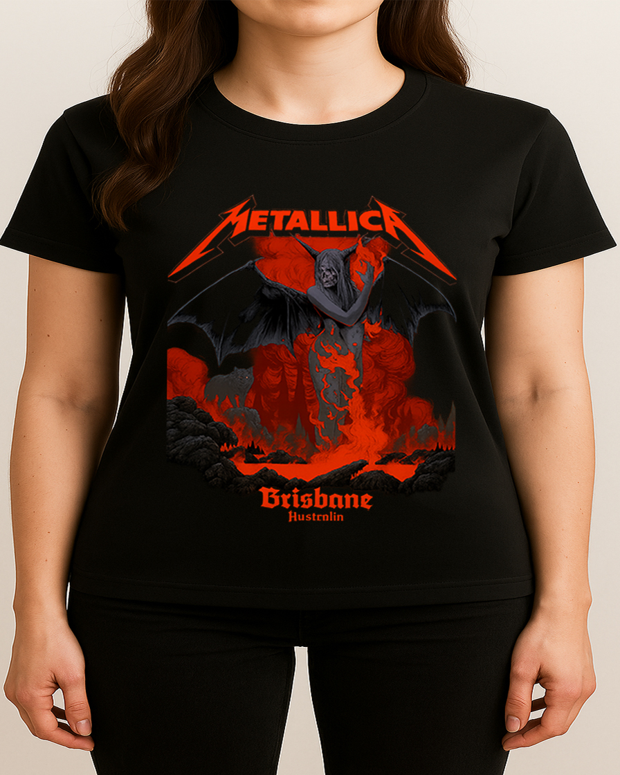 Metallica M72 Tour Suncorp Stadium Brisbane 2025 Unisex T Shirt Nov 12th Merch 3 - Fadebrick.com
