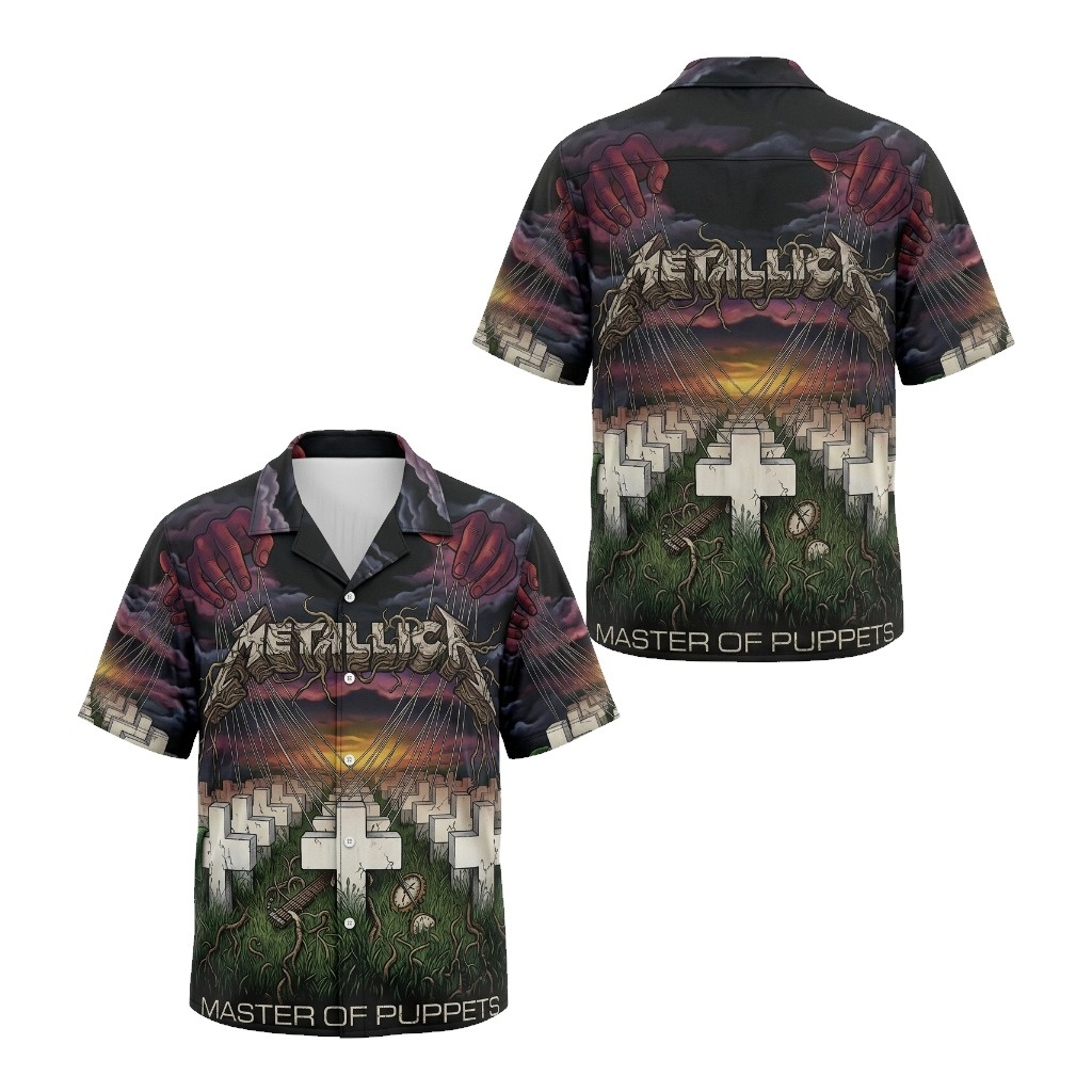 Hawaiian Shirt Metallica Master Of Puppets Album Art Dark Multi 3 - Fadebrick.com
