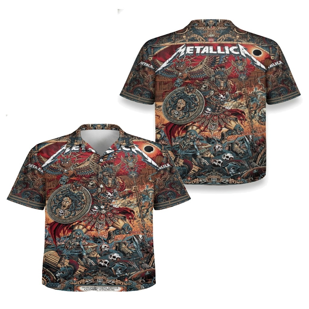 Metallica Warrior Battle Hawaiian Shirt - Fadebrick.com